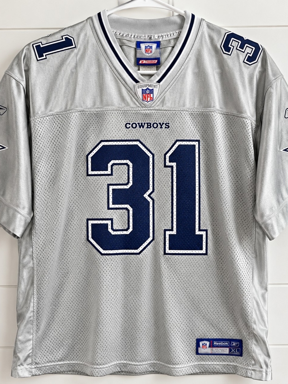 Vintage Reebok Dallas Cowboys Roy Williams #31 Jersey Men's XL Silver